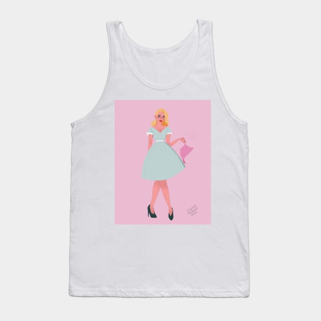 1950 girl Tank Top by JessySketchy